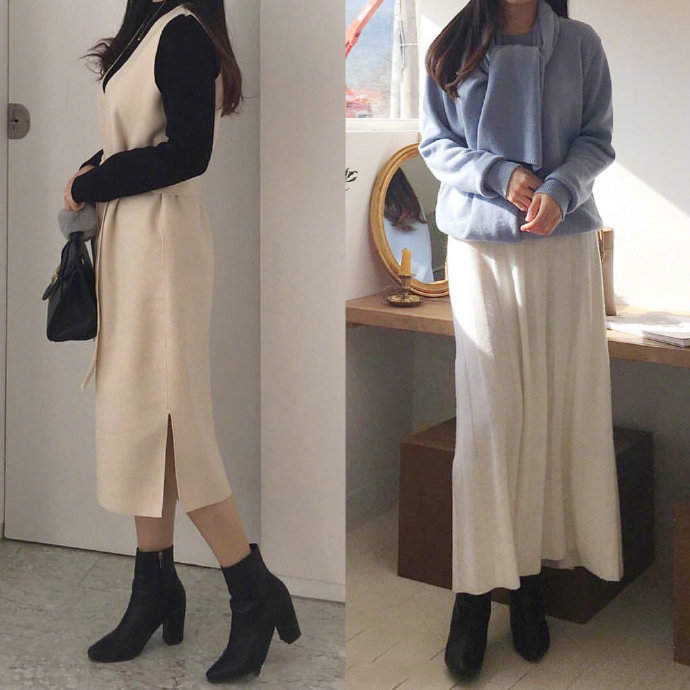 冬日温柔气质美女服装搭配参考