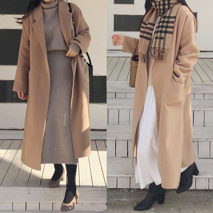 冬日温柔气质美女服装搭配参考 9