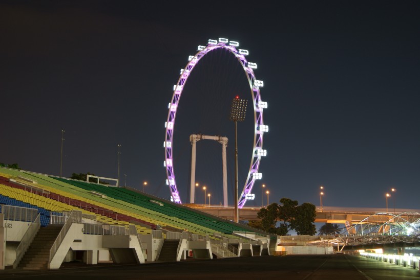 时尚之都新加坡唯美夜景风景图片