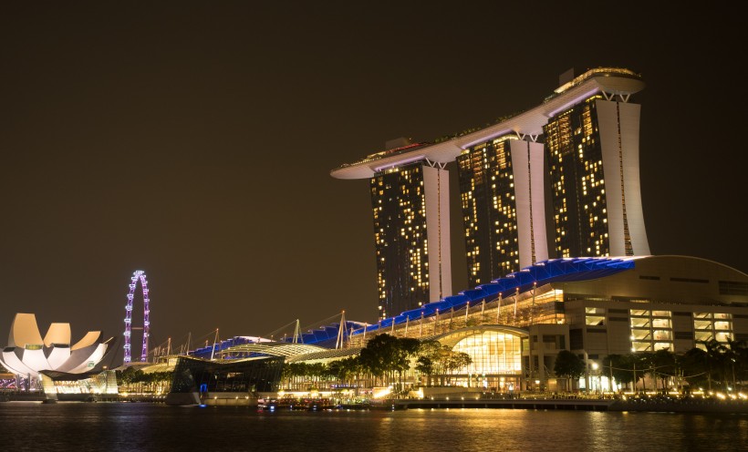 时尚之都新加坡唯美夜景风景图片 6