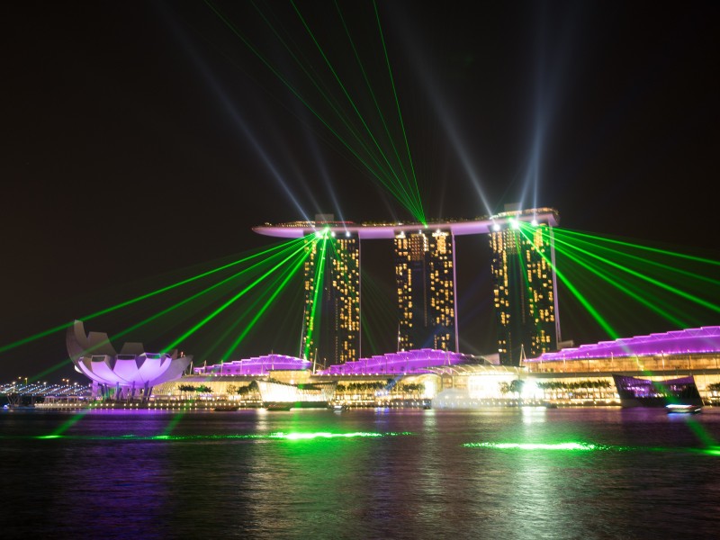 时尚之都新加坡唯美夜景风景图片 7