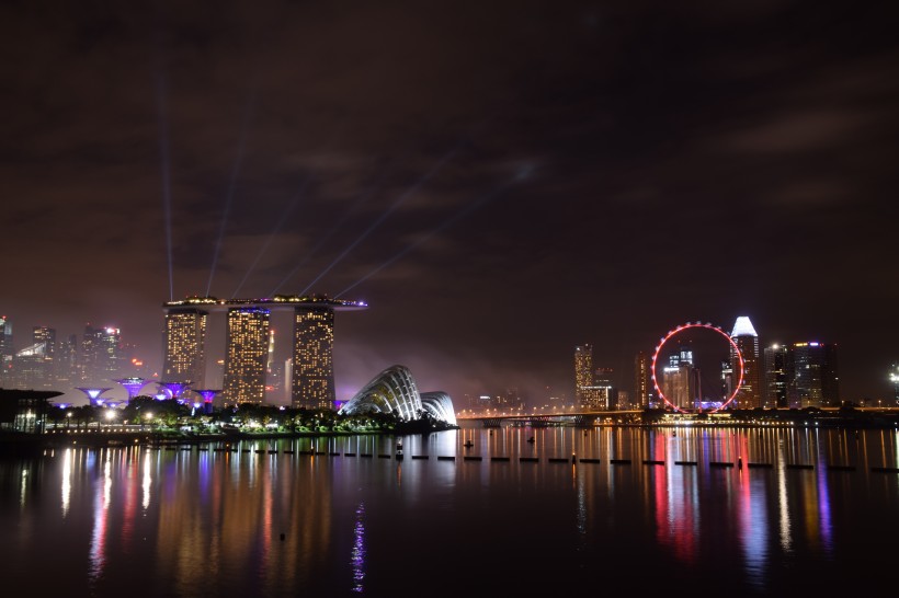 时尚之都新加坡唯美夜景风景图片 8