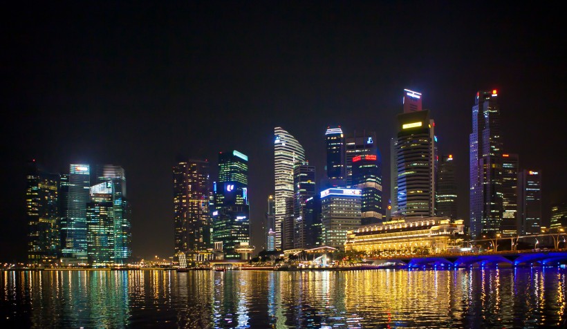 时尚之都新加坡唯美夜景风景图片 9