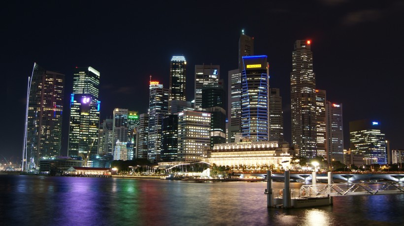 时尚之都新加坡唯美夜景风景图片 11