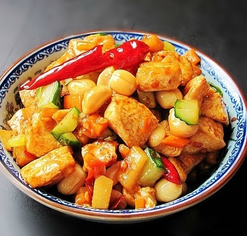 滑嫩爽口家常菜菜谱宫保豆腐的做法