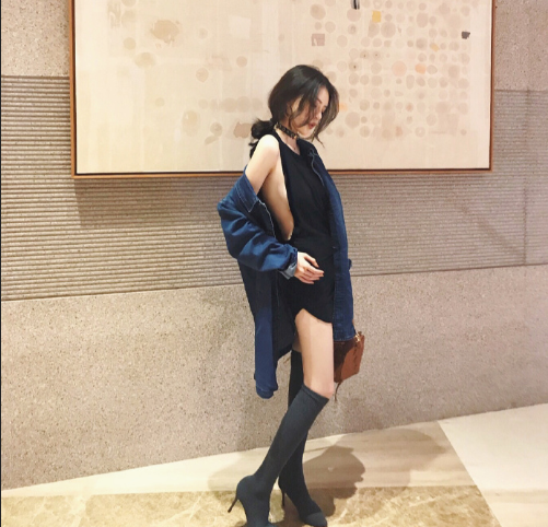 身材超好的小细腿气质美女图片 5