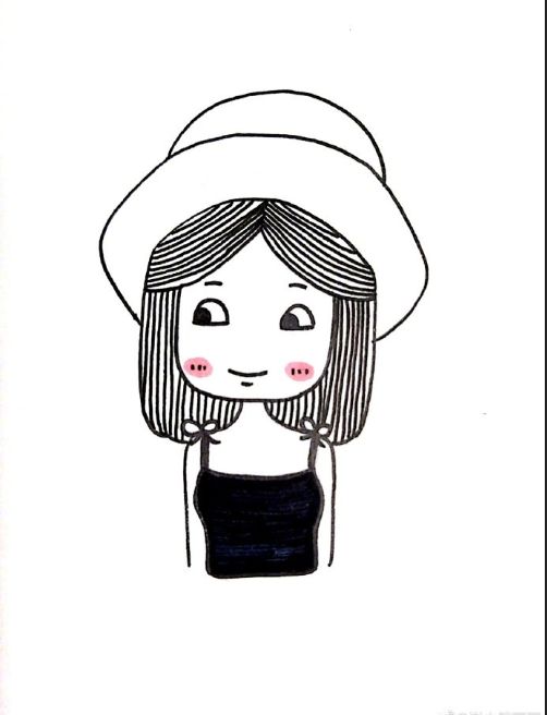 一组小女孩头像图片 可爱女生头像图片谢小胖画画 4