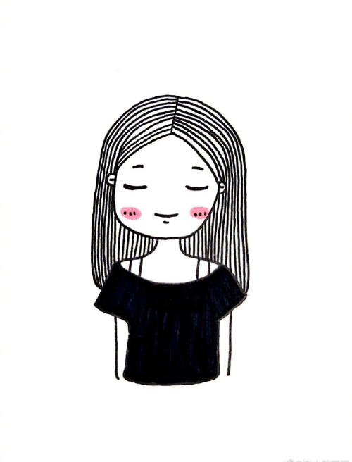 一组小女孩头像图片 可爱女生头像图片谢小胖画画 5