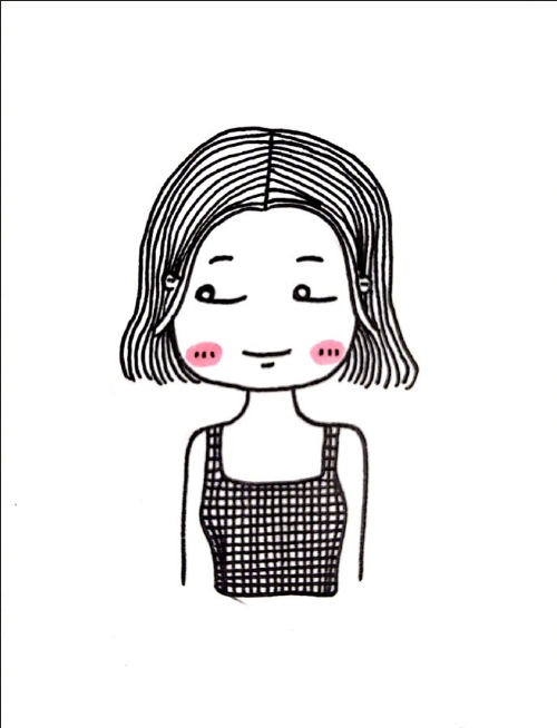 一组小女孩头像图片 可爱女生头像图片谢小胖画画 6