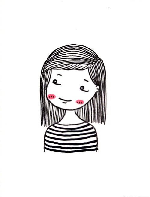 一组小女孩头像图片 可爱女生头像图片谢小胖画画 7