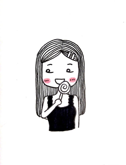 一组小女孩头像图片 可爱女生头像图片谢小胖画画 8