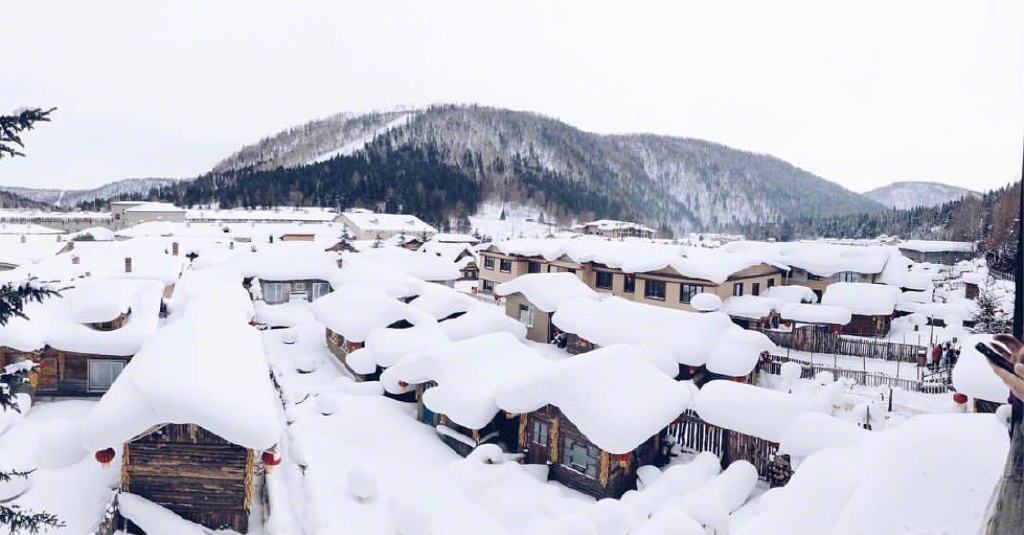 雪白纯净的世界中国雪乡风景图片 9