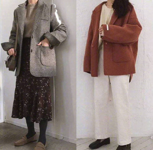 文艺女生冬季混搭服装搭配参考