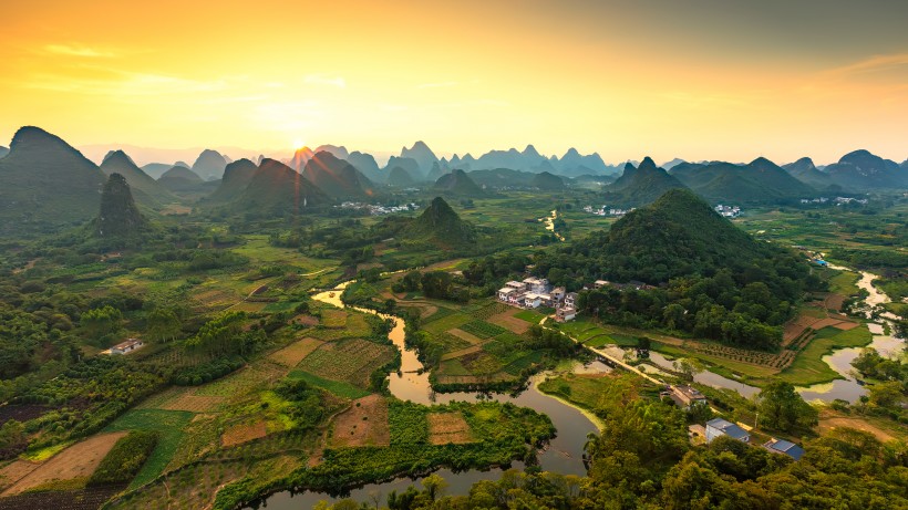 美丽的广西桂林山水自然风景图片 7