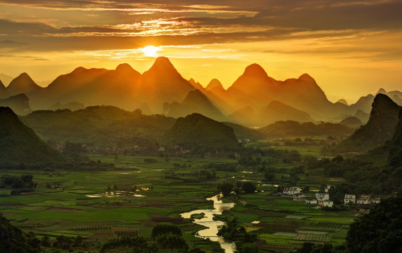 美丽的广西桂林山水自然风景图片 8