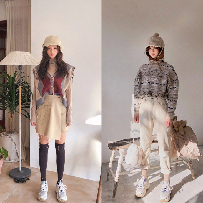 俏皮可人的韩风chic服装搭配技巧 5