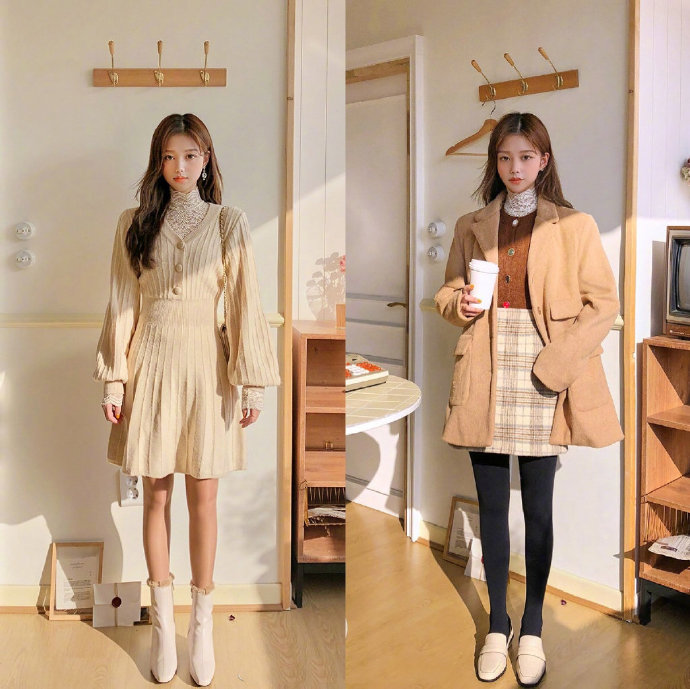 俏皮可人的韩风chic服装搭配技巧 9