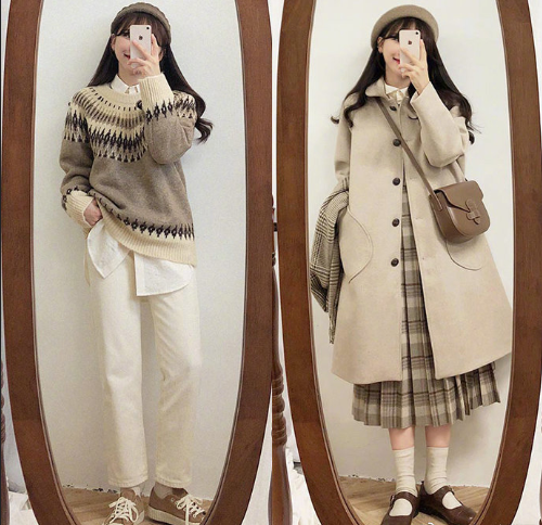 18套温婉复古的冬日气质保暖服装搭配技巧 2