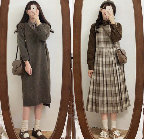 18套温婉复古的冬日气质保暖服装搭配技巧 3