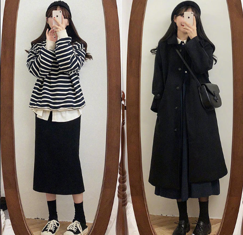 18套温婉复古的冬日气质保暖服装搭配技巧 5