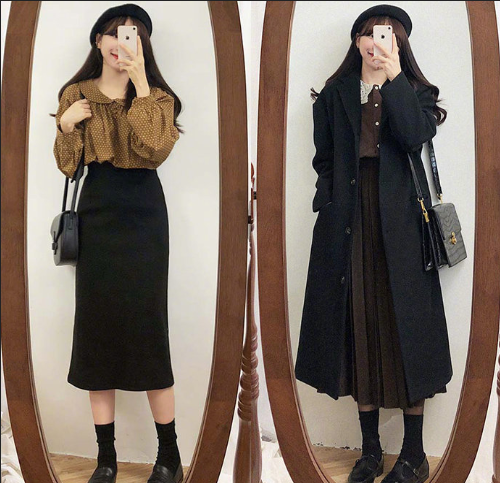 18套温婉复古的冬日气质保暖服装搭配技巧 6