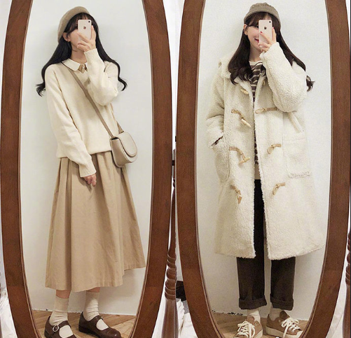 18套温婉复古的冬日气质保暖服装搭配技巧 8