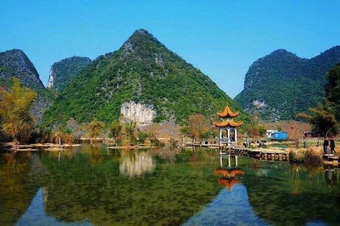 大自然风景靖西山水图片 3