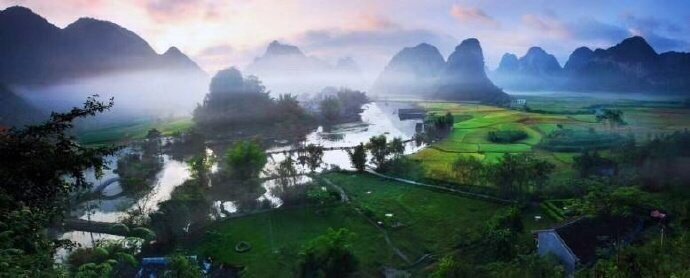 大自然风景靖西山水图片 6
