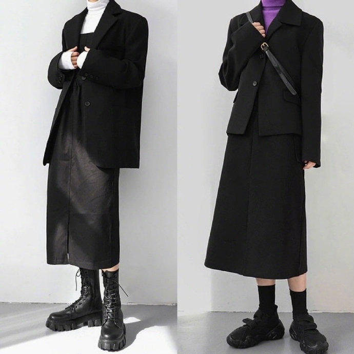 基础色系的简约休闲风格日常穿搭LOOK 5