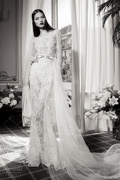 YolanCris 2019婚纱系列漂亮的婚纱礼服图片 3
