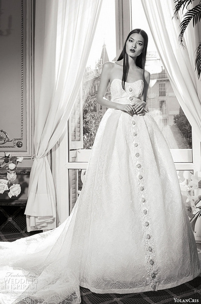 YolanCris 2019婚纱系列漂亮的婚纱礼服图片 7