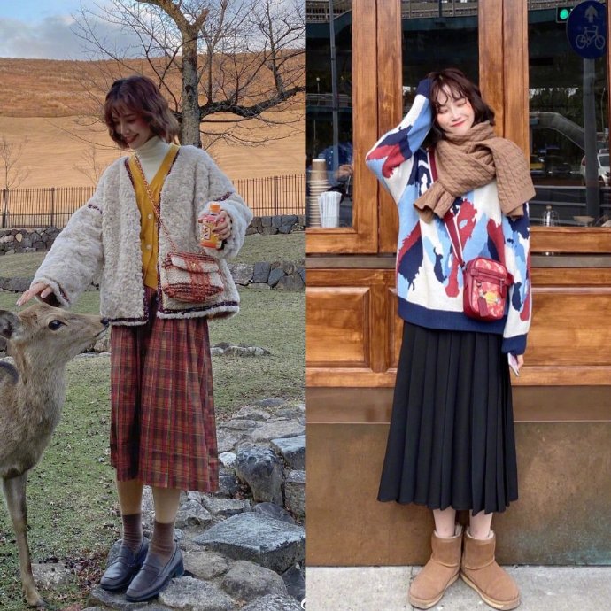 18套冬季减龄少女服装搭配技巧美美的过年吖 9