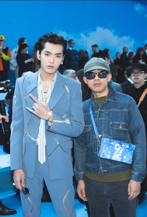嘻哈男歌手吴亦凡路易威登男装秀图片 7