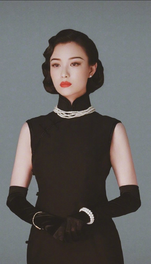 中国美女倪妮穿旗袍民国风情图片 3