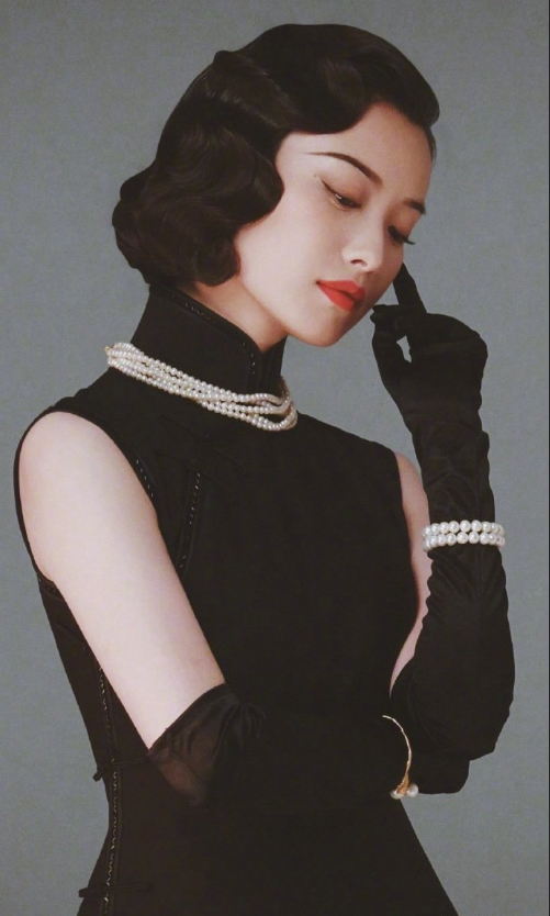 中国美女倪妮穿旗袍民国风情图片 5