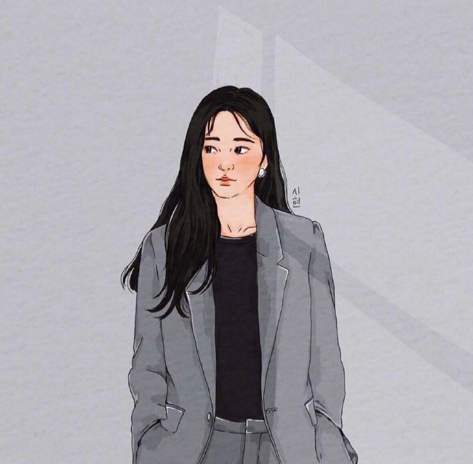 漫画女生头像图片 女孩子要努力上进