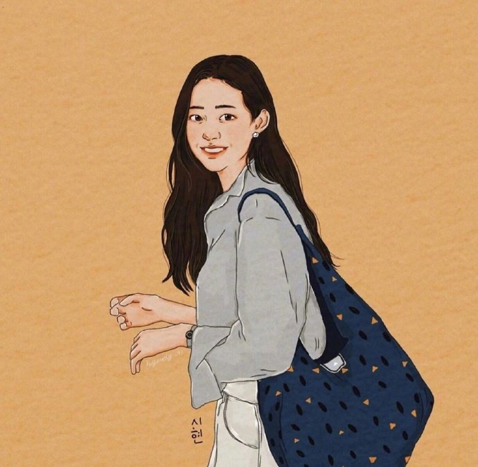 漫画女生头像图片 女孩子要努力上进 2