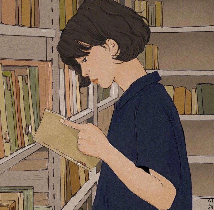 漫画女生头像图片 女孩子要努力上进 8