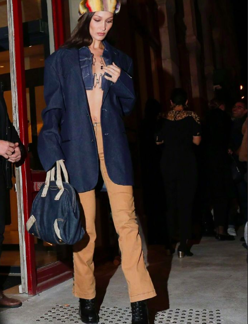 欧美美女模特Bella Hadid2019街拍穿搭图片 8