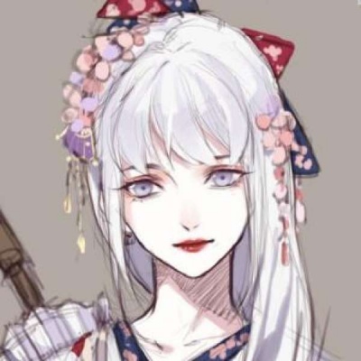 漫画美女头像图片 古风闺蜜头像图片 1