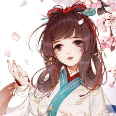 漫画美女头像图片 古风闺蜜头像图片 5