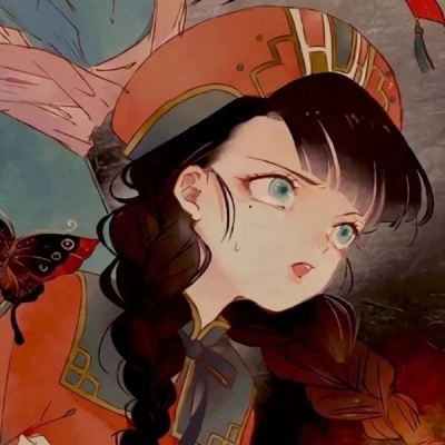 漫画美女头像图片 古风闺蜜头像图片 10