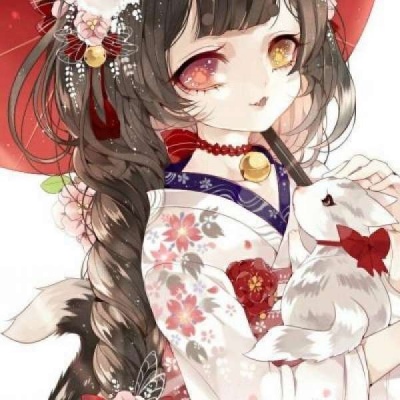 漫画美女头像图片 古风闺蜜头像图片 11