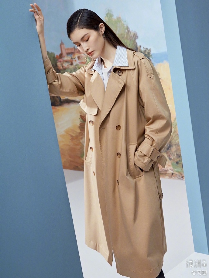 中国美女超模何穗春天服装搭配参考 2
