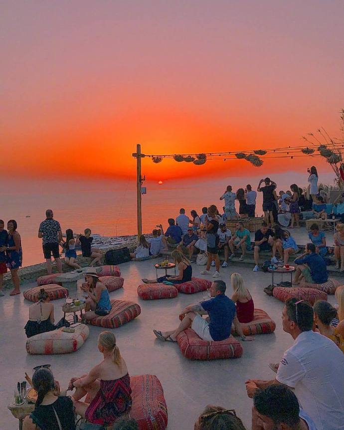海边风景图片米克若斯岛夕阳图片 6