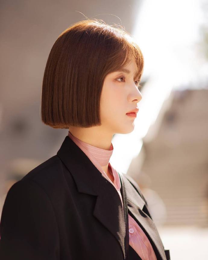 韩国美女闵智媛短发长发都好看 3