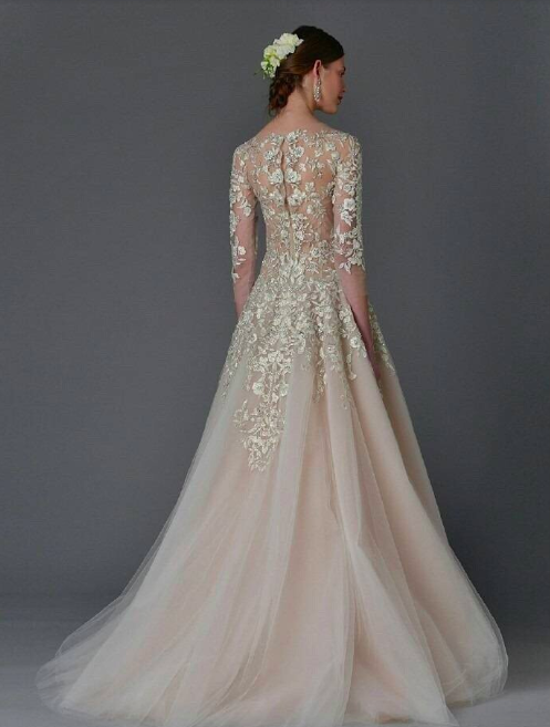Marchesa Bridal婚纱礼服图片简直就是背影杀手 4