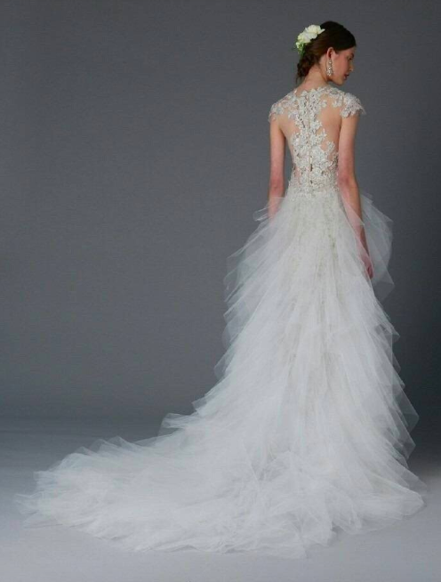 Marchesa Bridal婚纱礼服图片简直就是背影杀手 6