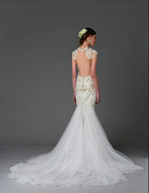 Marchesa Bridal婚纱礼服图片简直就是背影杀手 7