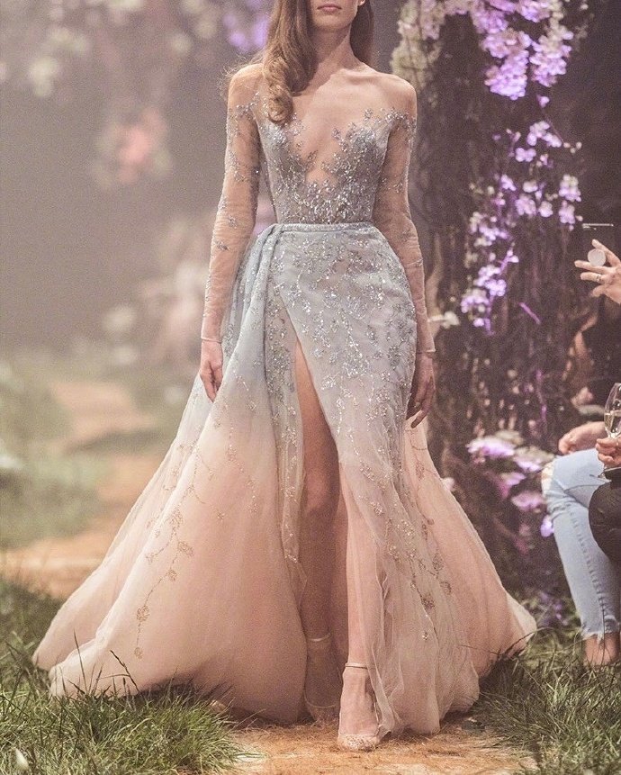 Paolo Sebastian森林系仙女裙婚纱礼服图片 3